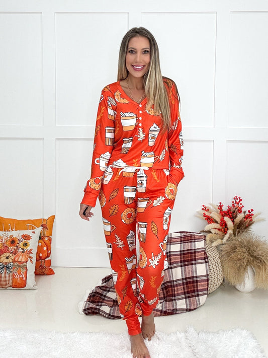 Pijama con aroma a calabaza