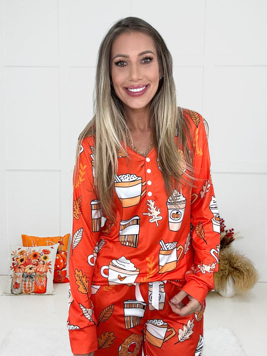 Pijama con aroma a calabaza